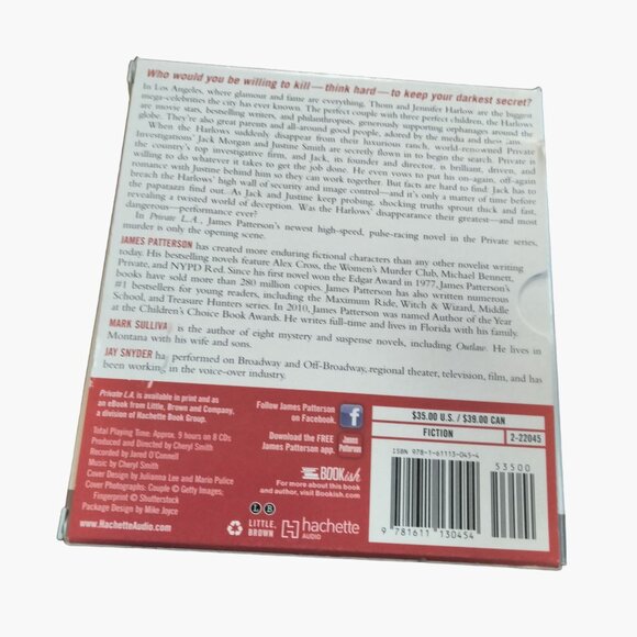 Private L A Mark Sullivan James Patterson Audio Book CD Jay Snyder Mystery NYPD - Picture 3 of 3